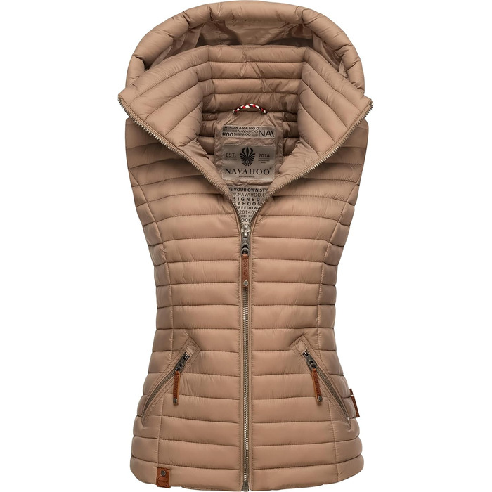 Жіноча перехідна куртка Navahoo Shadaa з відстібаною капюшоном, легка степна жилетка, XS-3XL, Taupe Grey