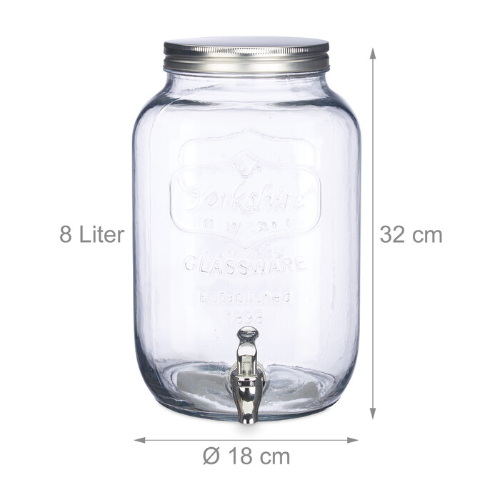 Relaxdays Drink Dispenser 8 L