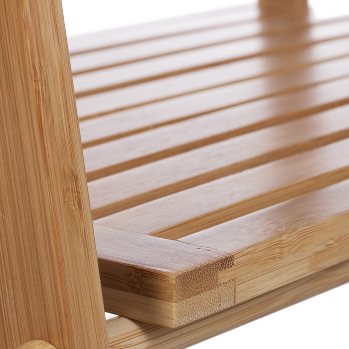 Relaxdays Bamboo Towel Rack, 4 Bars