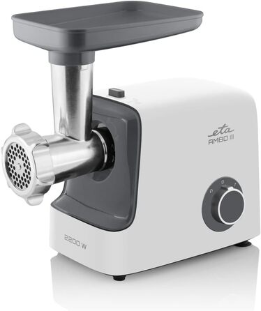 М'ясорубка електрична Ambo 3I 2200 Вт: подрібнення м'яса, приготування ковбас, нарізка овочів, насадка для кеббе