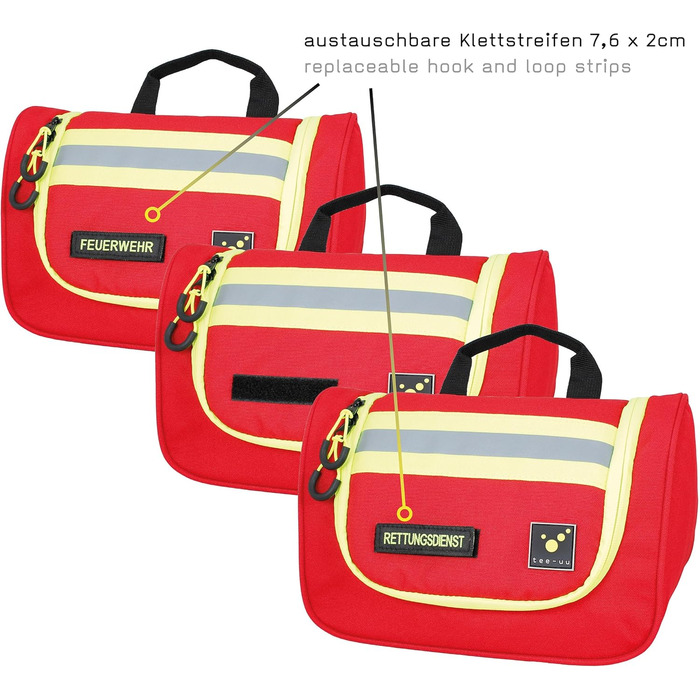 Сумка для ванної кімнати Tee-UU Hero | Міцна, з відділеннями, різні кольори (червоний)