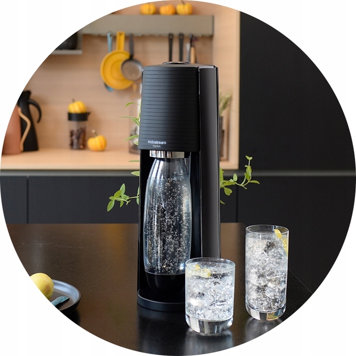 Сифонізатор для води SodaStream Terra + 2 пляшки + 4 сиропи (Pepsi, 7Up, Mirinda, Pepsi Max)