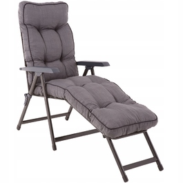 Шезлонг сталевий Patio Lena H024-07PB, сірий