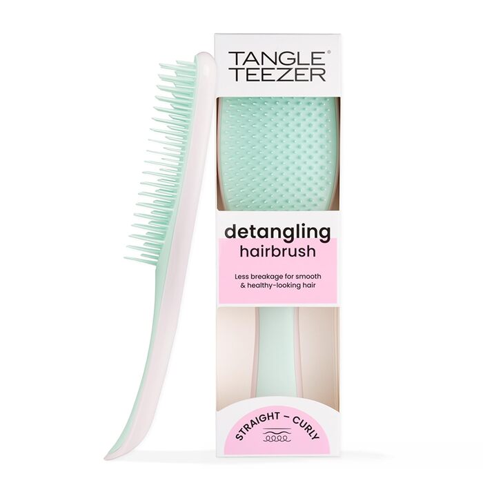 Тізер Tangle Teezer Mini - щітка для волосся, розплутувач, для дітей, з м'якими зубчиками, для мокрого волосся, для подорожей, з ручкою, з гліцинії, зменшує пошкодження