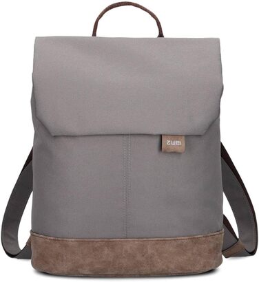 Two Ladies' Backpack Olli OR13 Daypack 7 Liter - robust, durable, water-resistant, padded back panel, main compartment with zipper, secret pocket, cell phone pocket, slip pockets, padded laptop compartment (Rock)