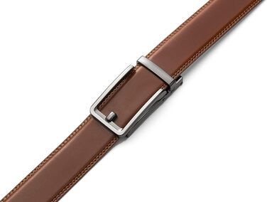 Чорний шкіряний ремінь CHAOREN для чоловіків – автоматичний ремінь без пряжок для костюма та повсякденного одягу (ширина 35 мм)