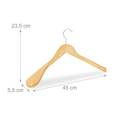 Relaxdays Suit Hangers, 10-Piece Set