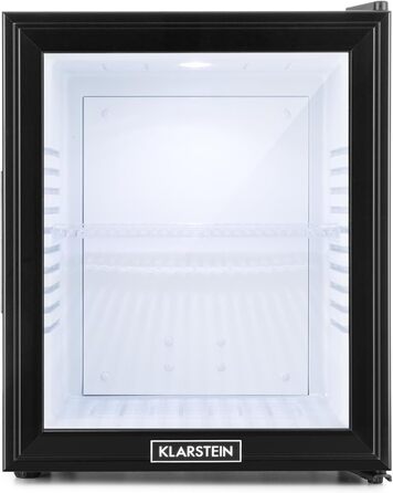 Міні-холодильник Klarstein MKS-13 Minibar: 36 літрів, тихий, легкий у чищенні, чорно-сріблястий