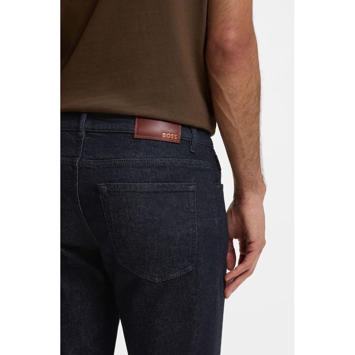Чоловічі джинси BOSS Maine Regular-Fit сині з еластичного деніму 34W/32L Dark Blue 403