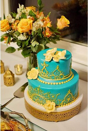 Набір підставок для тортів Hedume (3 шт.), металеві, круглі - для вечірок, свят, днів народжень