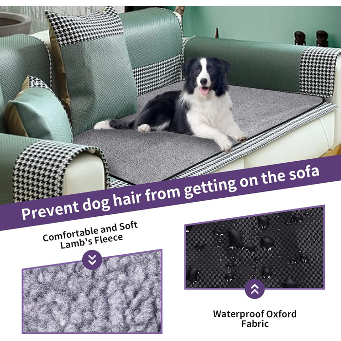 Водонепроникна килимок для собак та котів 95x65 см, складаний, для подорожей та дому