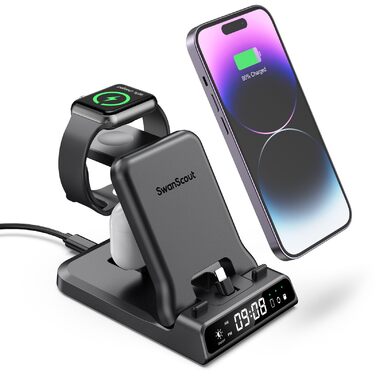 Зарядний стан для Apple SwanScout 701A: iPhone, Apple Watch, AirPods. 3 в 1