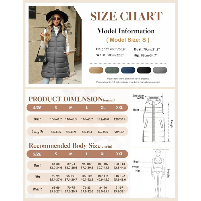 Жіночий пуховик Yuongirl, довгий, з капюшоном, легкий, теплий, для осені/зими (сірий, XL)