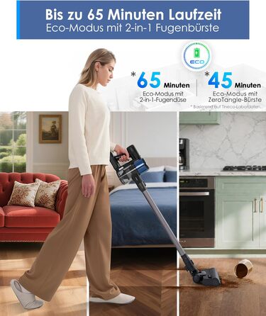 Бездротовий пилосос Tineco Pure ONE S30: 150AW, до 65 хв роботи, ZeroTangle-щітка, LED-підсвітка, для твердих поверхонь