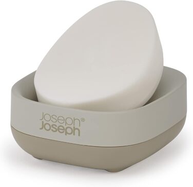 Мильниця Joseph Joseph Bathroom Slim – компактна з неслизькою основою, білий/сірий колір