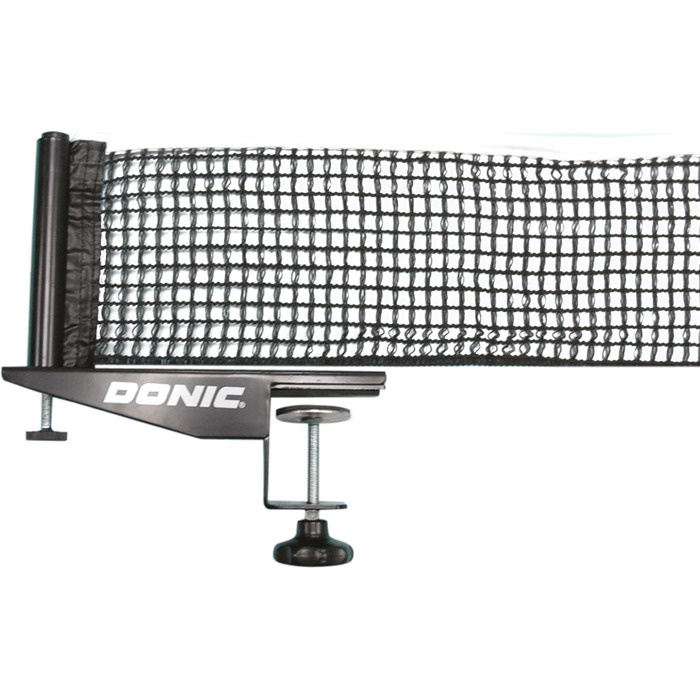 Donic Schildkröt Rallye Table Tennis Net - Durable Competition Set with Adjustable Cotton Net & Stable Clamp (Max. 5.0cm Plate Thickness)