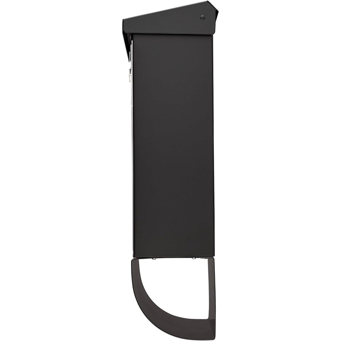 Поштова скринька Burg Wächter Vario ANT з газетницею та табличкою для імені, оцинкована сталь, формат DIN C4, 2 ключі, чорна (RAL 7016)