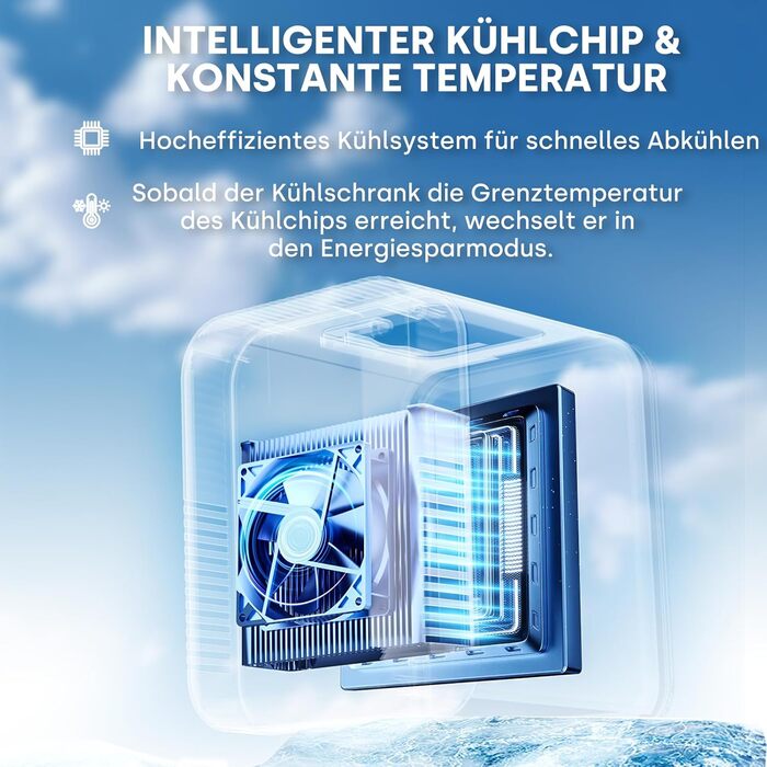 Mini холодильник Enventor 10L: для кімнати, авто, офісу. Охолодження та нагрів, 12V/220V, тихий, чорний