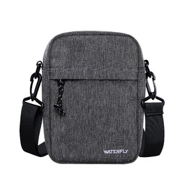 Сумка-месенджер WATERFLY через плече, маленька поперечка для чоловіків та жінок (Сіра)
