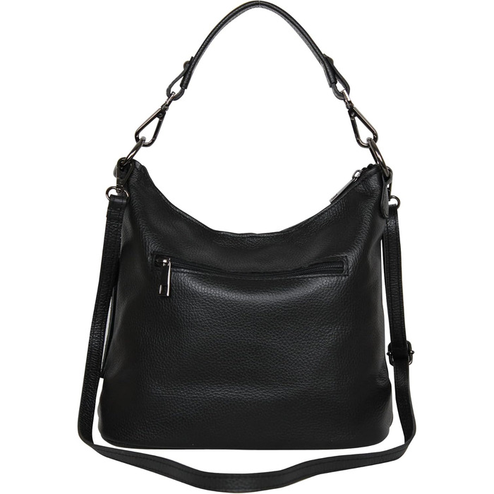 Сумка жіноча AmbraModa GLX09 шкіряна чорна через плече