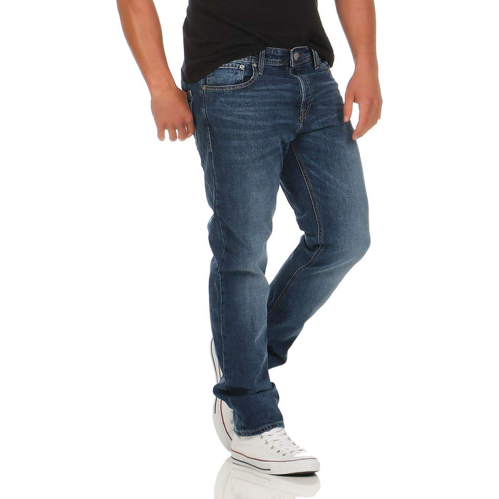 Джинси чоловічі JACK & JONES JJIMIKE Original Tapered Fit сині, 33W/32L, Denim