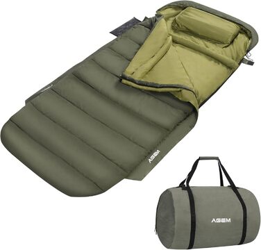 Сплячий мішок AGEM для дорослих: літо, зима, 3-4 сезони, кемпінг, рибалка, 225x100 см, 4-5 кг