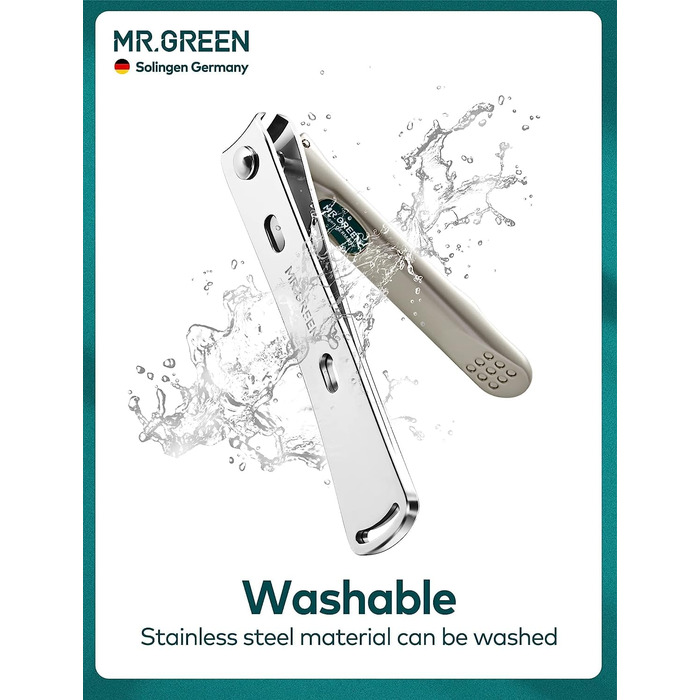 Набір для манікюру Mr. Green: 3 шт. кусачки для нігтів, пінцет, Solingen сталь, шкіряний етикет, преміум якість