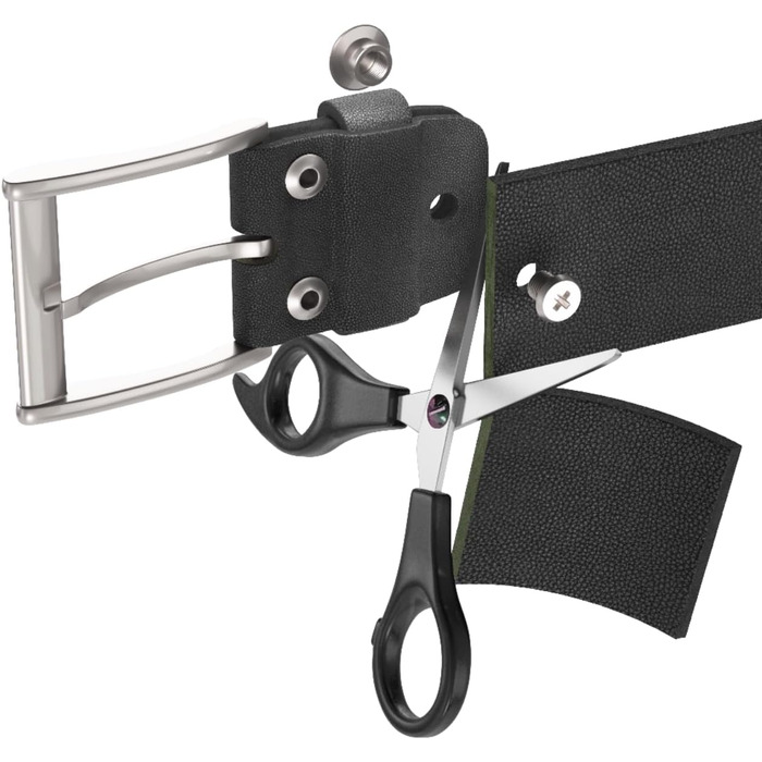 Чоловічий шкіряний ремінь H&H чорного кольору, ширина 38 мм, регульований, для штанів, джинсів, костюма