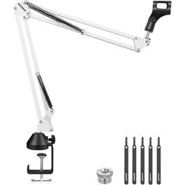 NEEWER Тримач для мікрофона NW-35W - підставка для мікрофона з регульованим кріпленням, сумісна з Blue Yeti, Snowball, Yeti X, Quadcast