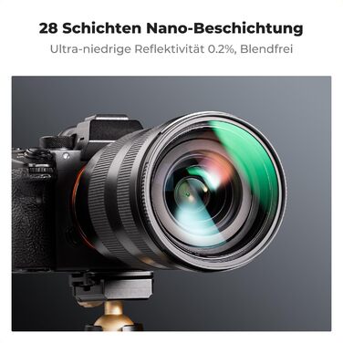 Набір фільтрів K&F Concept Nano X-Serie 82mm: поляризаційний (CPL), UV, кришки об'єктивів, чохол