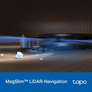 Робот-пилосос Tapo RV20 Max Plus з функцією миття та автоматичною станцією самостійного очищення, 5300Pa потужність всмоктування, 83 мм товщина, сумісний з Alexa & Google Assistant, керування через додаток