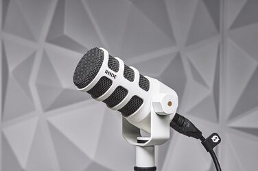 Мікрофон RØDE PodMic – динамічний мікрофон для подкастів, стрімінгу, геймінгу та запису голосу (білий)