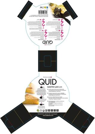 Сковорода для омлету Quid Gastro Fun, подвійна, 24 см, алюміній, чорна