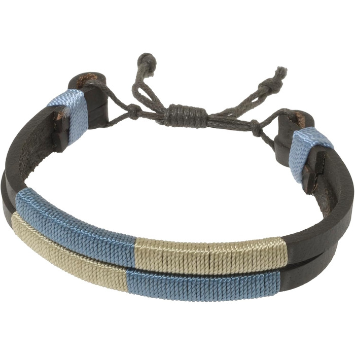 Аргентинський шкіряний ремінь з шнуром та шкіряним браслетом. Вишитий шкіряний ремінь для чоловіків та жінок. Аргентинські ремені (Синьо-бежевий-02, 105)