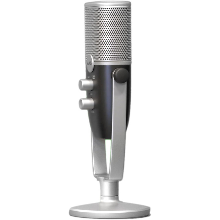 AKG Ara USB-C конденсаторний мікрофон для подкастів, відео, геймінгу та стрімінгу, синьо-сріблястий