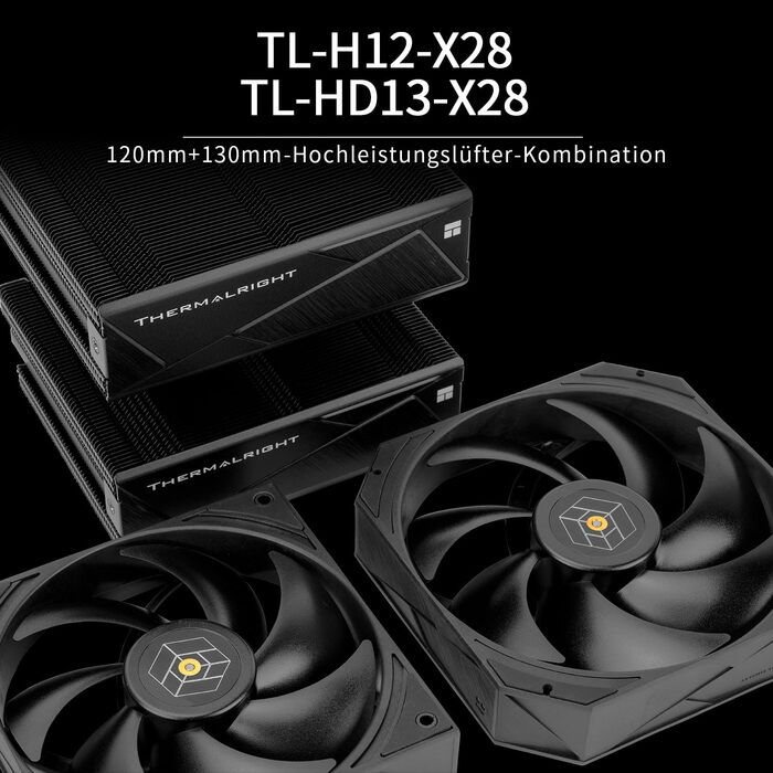 Thermalright Royal Pretor 130: Кулер CPU з 6 тепловими трубками, сумісний з Intel LGA115X/1200/2011/1700/1851 та AM4/AM5, охолодження для ПК
