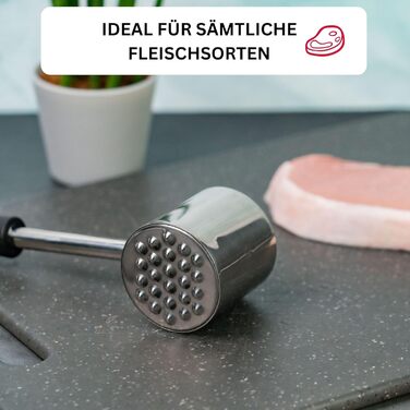 Молоток для м'яса Westmark Gallant з алюмінію з антиприлипним покриттям, сріблястий, 21.5 см