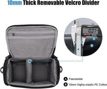 Сумка для камери CADeN, водонепроникна, для Canon, Nikon, Sony (чорна, S)