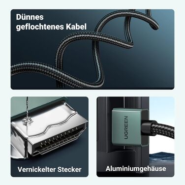 Кабель HDMI UGREEN 8K Flexibles, 5.0 м, 48Gbps, High Speed, сумісний з PS5/PS4, Xbox Series X/S, HDTV, проектор
