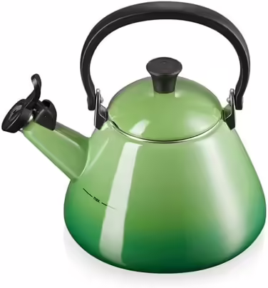 Le Creuset Kone Kettle with Whistle, Enameled Steel, 1.6 L, Bamboo, 40101024080000