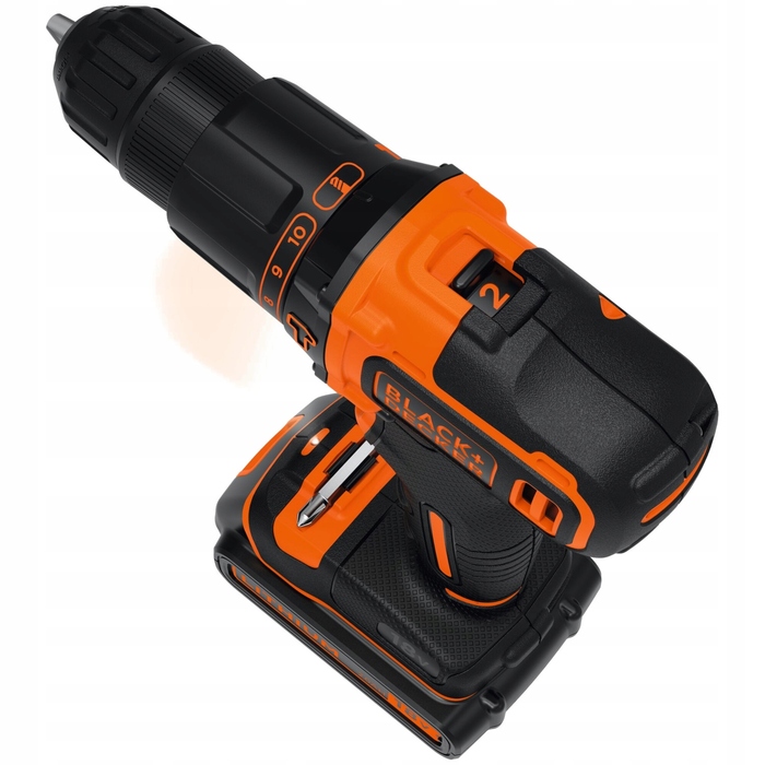 Акумуляторний шурупокрут Black+Decker 18 В BDCHD18K1B2