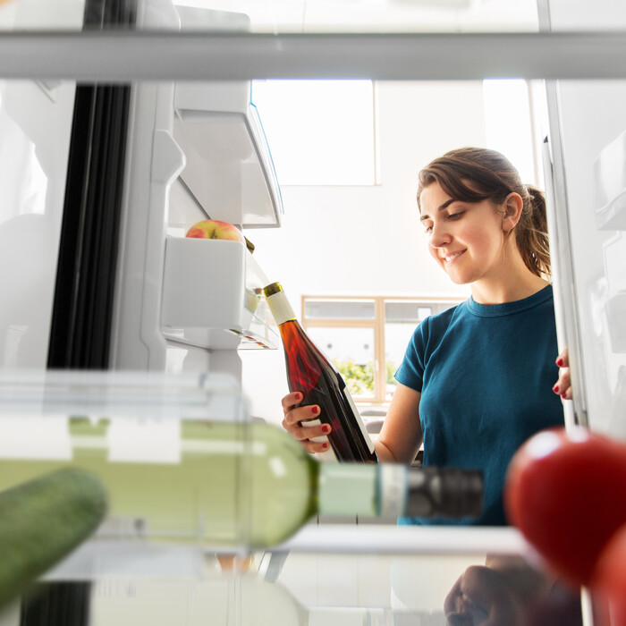 Relaxdays Refrigerator Bottle Organizer, Stackable