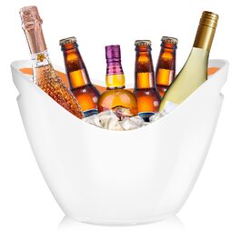 8L Емальований відро для шампанського, відро для льоду, охолоджувач вина/шампанського, велике відро для льоду, контейнер для фруктів та овочів