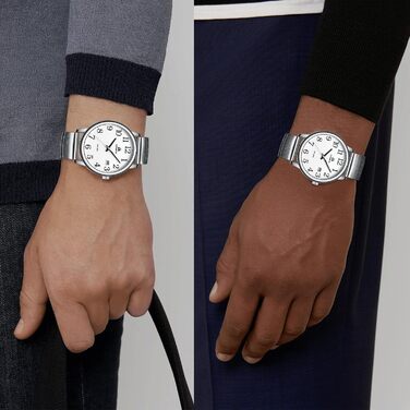 Чоловічий годинник: аналоговий кварцовий годинник з датою, водонепроникний, 38 мм, сріблястого кольору