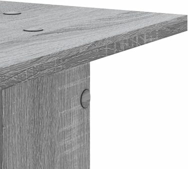 Підставки для колонок vidaXL, 2 шт., високі, для Hi-Fi, домашнього кіно, саундбар, покращене звучання, ДСП (сірий, 30 x 30 x 80 см)