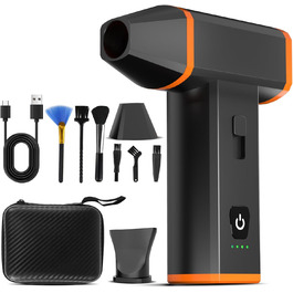 Електричний пилосос для чищення ПК, ноутбука та офісних пристроїв, 130000 об/хв, акумулятор 5000 mAh, портативний, з сумкою