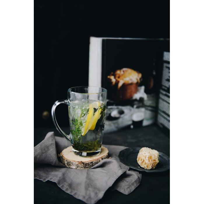 Набір склянок KROSNO Alex 4 шт. 400 мл: кавові, чайні, з ручкою | KROSNO