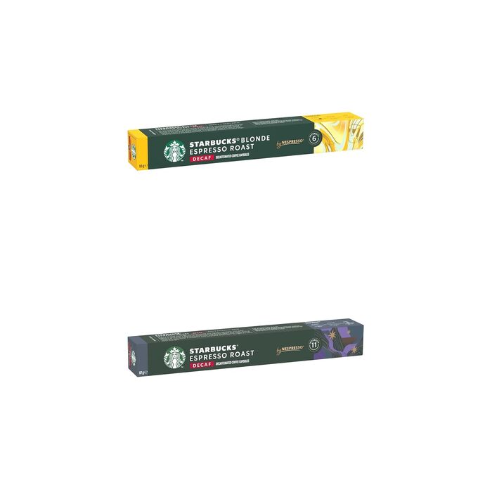 Кавові капсули Starbucks Explorer Pack Decaf для Nespresso, декаф, 60 капсул (6х10)