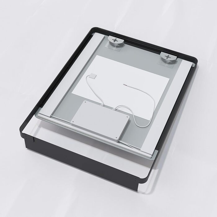 Дзеркало для ванної кімнати AQUABATOS з підсвічуванням 100x70 см LED з антизапарюванням, сенсорним вимикачем, 3 кольорами світла та регулюванням яскравості