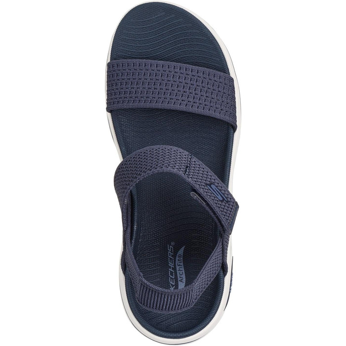 Сандалі Skechers Go Walk Arch Fit 2.0 Annie Navy текстильні, 38 EU - Комфортні жіночі сандалі зі підтримкою стопи